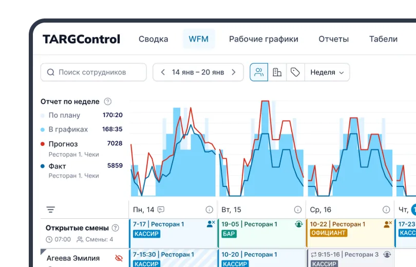 Учет требований ТК в системе TARGControl